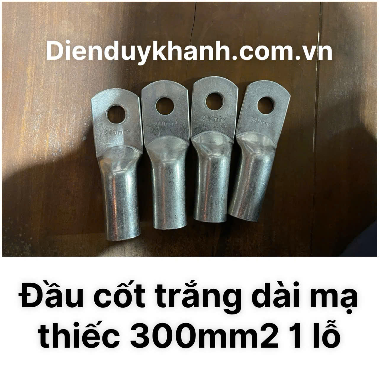 Đầu Cốt Đồng Mạ Thiếc 300mm2 1 Lỗ